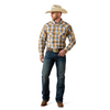 ARIAT PRO TIANGO GOLDEN BROWN PLAID - MENS SHIRT  - 10071034