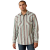 ARIAT HESPERUS FITTED AQUIFER STRIPE - MENS SHIRT  - 10071089