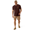 ARIAT WESTERN ROPES CLASSIC FIT PUCE - MENS TEE  - 10071156