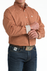 CINCH RUST GEOMETRIC PRINT - MENS SHIRT  - MTW1106029