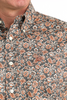 CINCH CHARCOAL FLOWER PRINT - MENS SHIRT  - MTW1106030