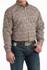 CINCH CHARCOAL FLOWER PRINT - MENS SHIRT  - MTW1106030