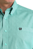 CINCH TURQUOISE WEAVE PRINT - MENS SHIRT  - MTW1106034