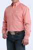 CINCH RED WEAVE PRINT - MENS SHIRT  - MTW1106040