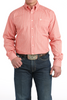 CINCH RED WEAVE PRINT - MENS SHIRT  - MTW1106040