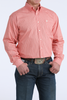 CINCH RED WEAVE PRINT - MENS SHIRT  - MTW1106040