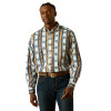 ARIAT SHILO CLASSIC FIT BLUE PRINT - MENS SHIRT  - 10062236