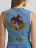 WRANGLER LAINEY WILSON BLUE DENIM VEST - LADIES VESTS  - 112375559