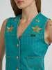 WRANGLER LAINEY WILSON TURQUOISE DENIM - LADIES VESTS  - 112375558