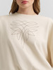 WRANGLER LAINEY WILSON SWEATSHIRT CREAM - LADIES SWEATSHIRT  - 112375627
