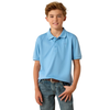 ARIAT TEK POLO BLISSFUL BLUE - KIDS BOYS POLO - 10071422