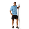 ARIAT TEK BLISSFUL BLUE - MENS POLO  - 10071394