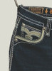 ROCK REVIVAL EGGPLANT STRAIGHT 209 DARKWASH - MENS JEANS  - RP3500J209R