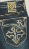 ROCK REVIVAL CAMILO STRAIGHT J202 INDIGO - MENS JEANS  - RP5711J202R