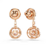 SWAROVSKI CONSTELLA DROP ROUND CUT PINK - ACCESSORIES JEWELRY EARRINGS - 5744239
