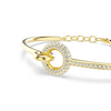 SWAROVSKI DEXTERA BANGLE ROUND CUT GOLD - ACCESSORIES JEWELRY BRACELET - 5743568
