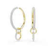 SWAROVSKI DEXTERA HOOP ROUND CUT WHITE - ACCESSORIES JEWELRY EARRINGS - 5738201