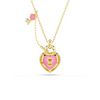 SWAROVSKI IDYLLIA HEART KEY PINK GOLD - ACCESSORIES JEWELRY NECKLACE - 5737288