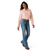 ARIAT TEAM KIRBY TROPICAL PEACH GEO - LADIES SHIRT  - 10073394