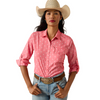 ARIAT VENTEK SUN KISSED CORAL PRINT - LADIES SHIRT  - 10071142