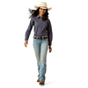 ARIAT TEAM KIRBY NAVY HORSESHOE - KIDS GIRLS SHIRT - 10071513