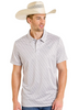 ROCK & ROLL GEO ALLOVER PRINT WHITE - MENS POLO  - BM51T08332