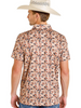 ROCK & ROLL CAMO PRINTED MESH CAMEL - MENS POLO  - BM51T08354