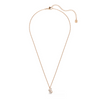 SWAROVSKI SWAN PENDANT WHITE ROSE GOLD - ACCESSORIES JEWELRY NECKLACE - 5738203