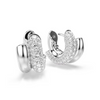 SWAROVSKI DEXTERA WHITE HOOPS - ACCESSORIES JEWELRY EARRINGS - 5747826