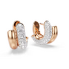 SWAROVSKI DEXTERA WHITE HOOP ROSE GOLD - ACCESSORIES JEWELRY EARRINGS - 5747831