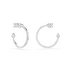 SWAROVSKI IDYLLIA HOOP ARROW WHITE - ACCESSORIES JEWELRY EARRINGS - 5741522