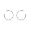 SWAROVSKI IDYLLIA HOOP ARROW WHITE - ACCESSORIES JEWELRY EARRINGS - 5741522