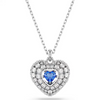 SWAROVSKI IDYLLIA PENDANT BLUE HEART - ACCESSORIES JEWELRY NECKLACE - 5680403