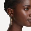 SWAROVSKI GEMA DROP PINK & GOLD - ACCESSORIES JEWELRY EARRINGS - 5737454