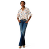 ARIAT HOMESTYLE HORSESHOE PRINT - LADIES SHIRT  - 10071463