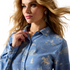 ARIAT ASHLEIGH BLUE RANCHSCAPE - LADIES SHIRT  - 10071462