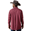 ARIAT PRO TIDUS MAROON BANNER PLAID - MENS SHIRT  - 10071581