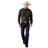 ARIAT PRO TRISTON  BLACK PLAID - MENS SHIRT  - 10071038