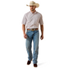 ARIAT PRO SERIES TEX WHITE PLAID - MENS SHIRT  - 10071617