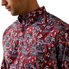 ARIAT TRAPPER CLASSIC MAROON BANNER - MENS SHIRT  - 10071608