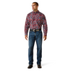 ARIAT TRAPPER CLASSIC MAROON BANNER - MENS SHIRT  - 10071608