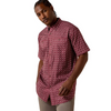 ARIAT PRINTED 360 AIRFLOW MAROON - MENS SHIRT  - 10071661
