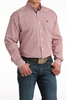 CINCH RED WEAVE GEO PRINT - MENS SHIRT  - MTW1106052