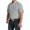 CINCH WHITE GEOMETRIC PRINT - MENS SHIRT  - MTW1111502
