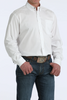 CINCH WHITE SOLID MODERN FIT - MENS SHIRT  - MTW1347152