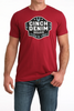 CINCH TRIED AND TRUE RED T-SHIRT - MENS TEE  - MTT1690712