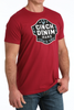 CINCH TRIED AND TRUE RED T-SHIRT - MENS TEE  - MTT1690712