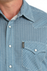 CINCH BLUE MODERN FIT SNAP PRINT - MENS SHIRT  - MTW1303102