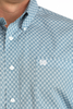 CINCH BLUE GEOMETRIC PRINT - MENS SHIRT  - MTW1111501