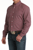 CINCH PINK WEAVE PRINT - MENS SHIRT  - MTW1347151